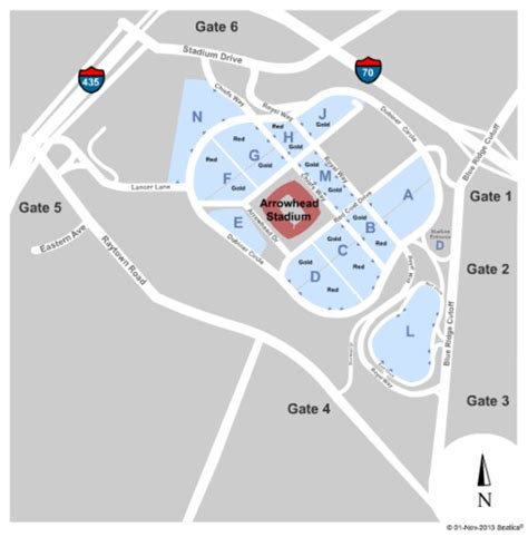Arrowhead Stadium Parking Lots Tickets Seating Charts And Schedule In
