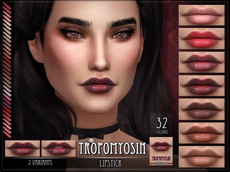 Tropomyosin Lipstick By Remussirion At Tsr Sims 4 Updates