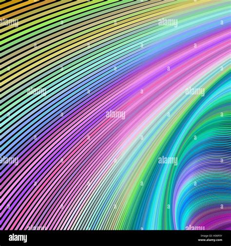 Multicolored Fractal Curve Background Design Stock Vector Image And Art