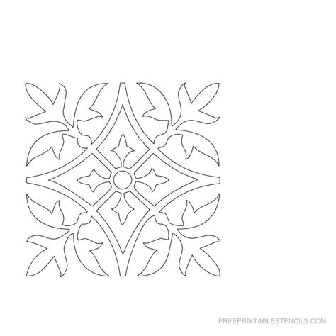 24 free printable damask stencil patterns