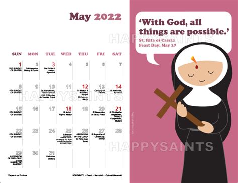 Happy Saints Happy Saints Liturgical Calendar
