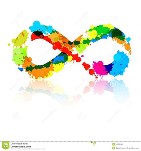 Abstract Vector Colorful Infinity Symbol Stock Vector Illustration Of