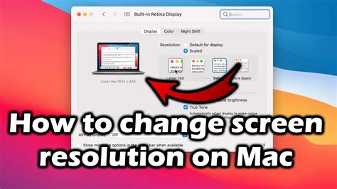 How To Change Screen Resolution On Mac Youtube
