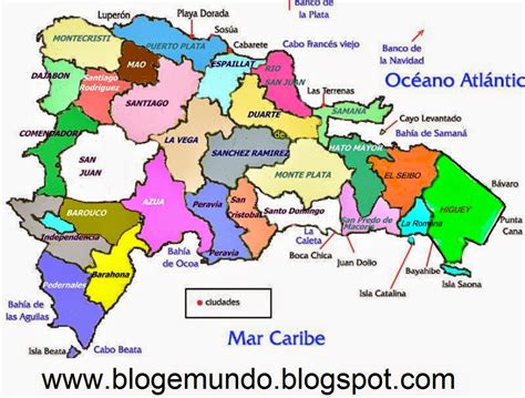 Blogemundo Mapa Político De República Dominicana