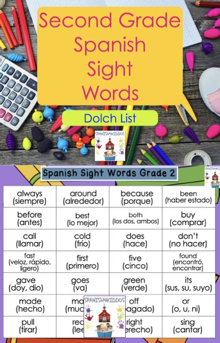 Spanish Sight Words Games For Second Grade Spanish4kiddos