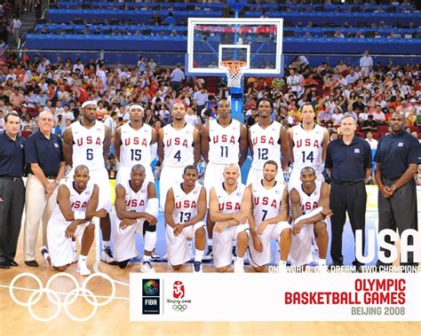 Usa Basketball Olympic Team 2008 Photo Team Usa Basketball Olympic