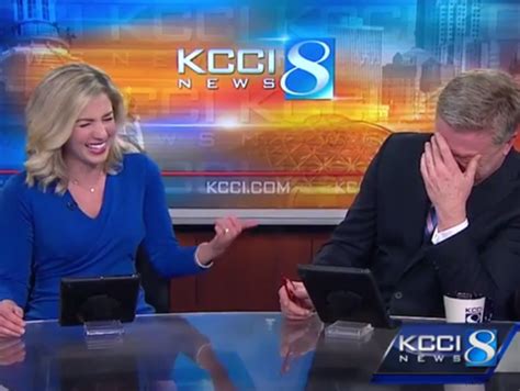 Watch Kcci Tv Anchors Bust Out Laughing Live On Air