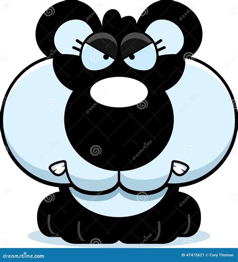 Cartoon Angry Panda Cub Stock Vector Illustration Of Cartoon 47475621