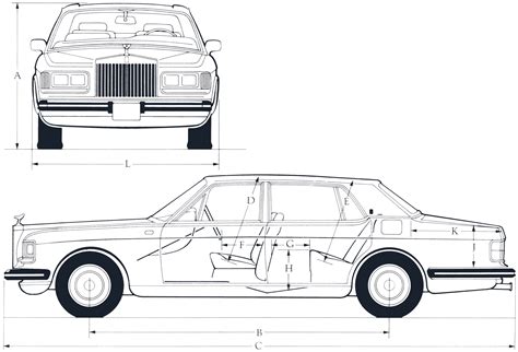 Rolls Royce Silver Spirit 1981 Blueprint Download Free Blueprint For