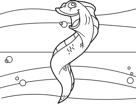 Despite the name, it is not an eel, but rather a knifefish. Eel coloring, Download Eel coloring for free 2019