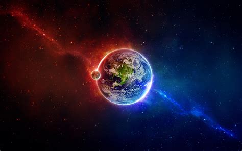 Space fantasy earth meteorite cosmos mystical 4k. space, Earth, Universe Wallpapers HD / Desktop and Mobile ...