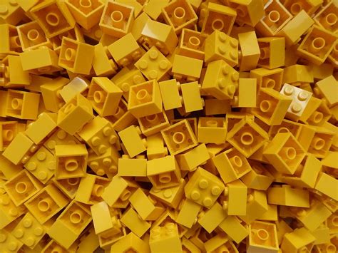 Lego Bricks Yellow 2x2 Part 3003 X 50 Uk Toys And Games