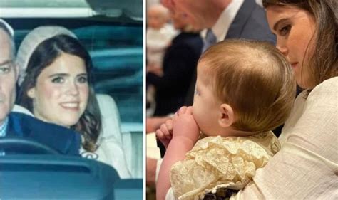 princess eugenie s son august wears beautiful gown in unseen royal christening photo pedfire