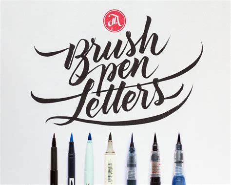 Workshop About Calligraphy Lettering Brush Pen Edition Brush