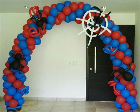 35 Tendencias Para Decoracion Con Globos Para Cumpleanos De Spiderman