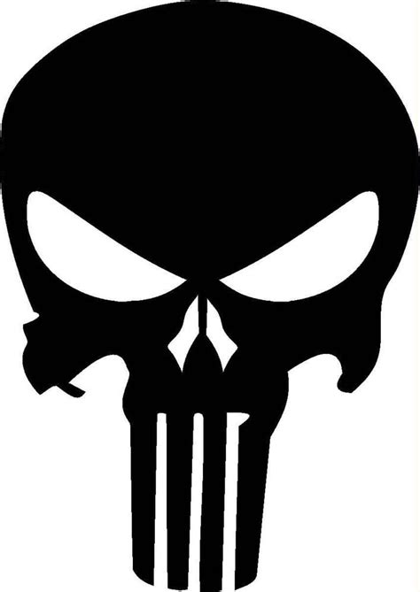 The Punisher Decal Punisher Logo Skull Stencil Punisher Skull