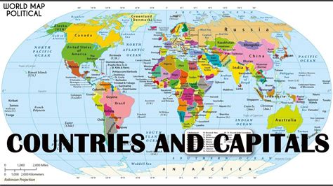 Countries And Their Capitals Static Gk Youtube