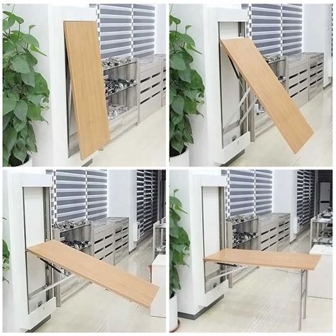 Wall Mounted Invisible Folding Table Mechanism Set Wall Mounted Table