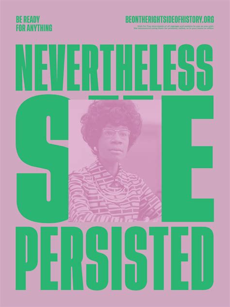 Nevertheless She Persisted Be On The Right Side Of History In 2021