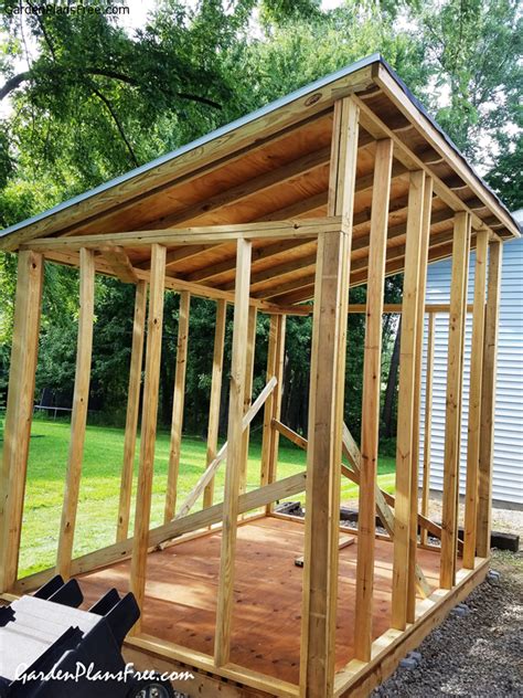 Diy 8x12 Lean To Shed Free Garden Plans How To Build Garden Projects