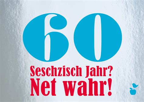 Orf 2 startet am mittwoch, dem 30. Glückwunschkarte "60. Geburtstag" - MainSpatzen