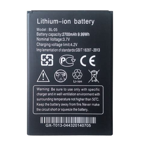 Original Battery For Thl L969 Bl 05 Smartphone 2700mah Lithium Ion