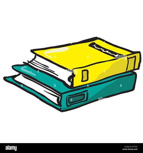 Cartoon Illustration Of Two Books Stock Vector Image And Art Alamy