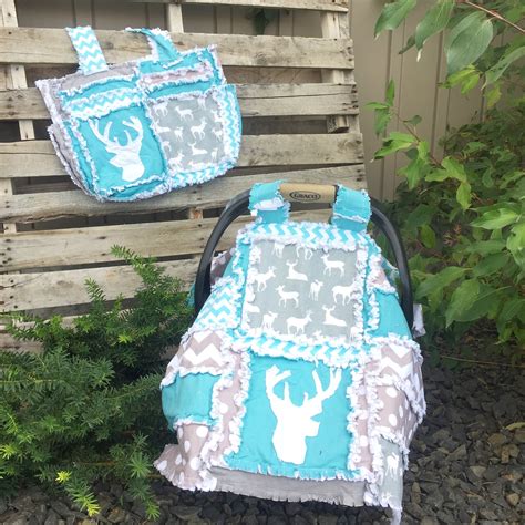 Addy Mae Rag Quilt Pattern For A Car Seat Cover Patchwork Etsy