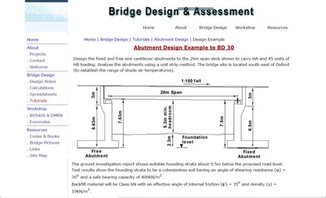 Bridge Abutment Design Solved Example Engineering Books
