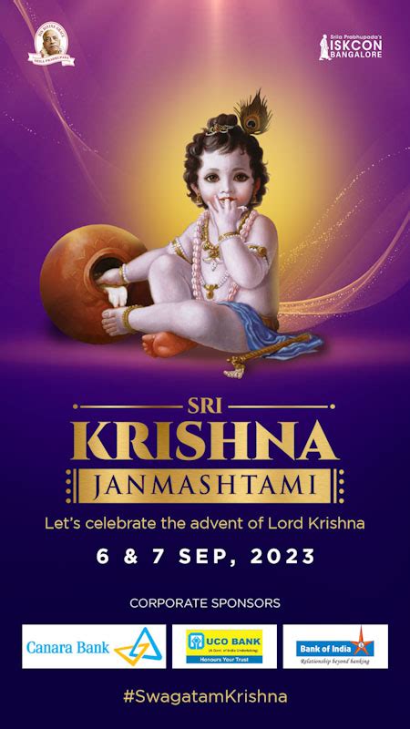 Sri Krishna Janmashtami At Iskcon Bangalore