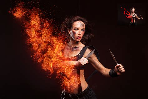 Burning Dance Fire Effect Manipulation Photoshop Tutorial Photoshop My XXX Hot Girl