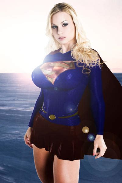 jenny poussin as supergirl updated by firebird106 on deviantart