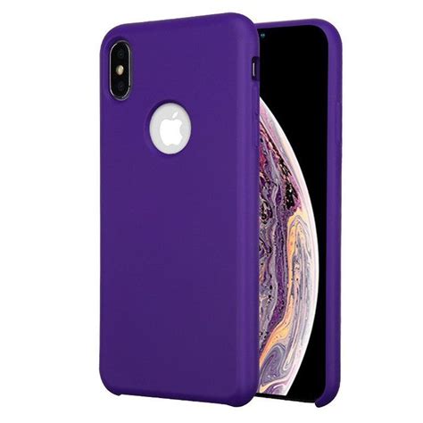 For Iphone Xs Max Case By Insten Liquid Silicone Rubber Hard Snap In