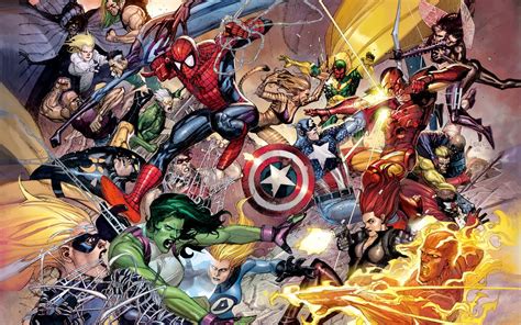 Marvel Characters Artwork Marvel Comics Hd Wallpaper