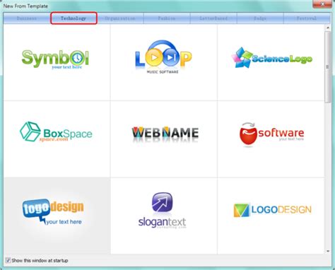 How To Select A Template In Sothink Logo Maker