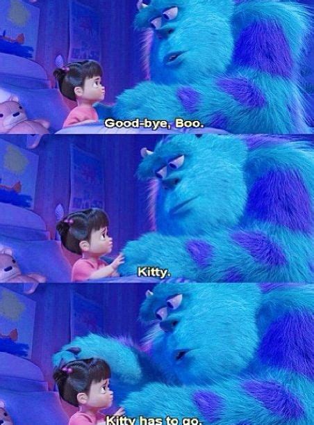 a scene that can make grown men cry monsters inc boo monsters ink pixar quotes disney quotes