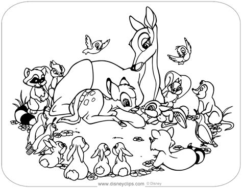 Bambi coloring pages for kids you can print and color. Bambi Coloring Pages (4) | Disneyclips.com