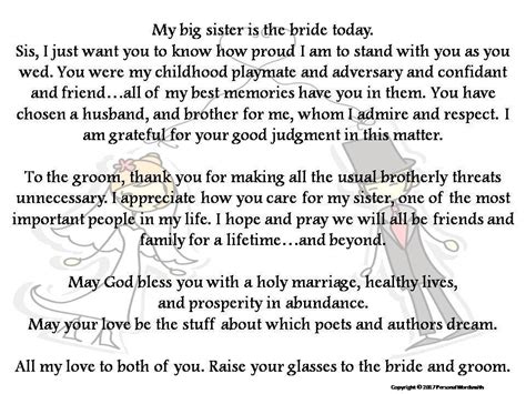Toast To Bride From Brother Printable Download Best Man Toast To Bride