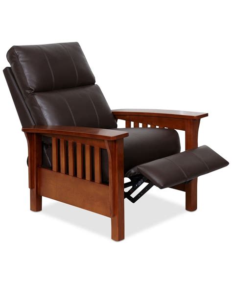 Harrison Leather Pushback Recliner From Probably Made By