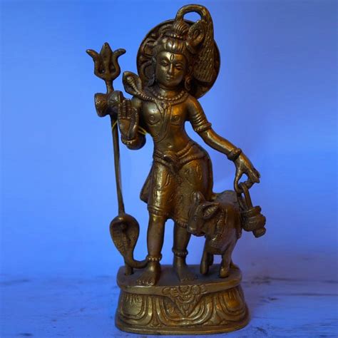 Buy Lord Shiva Standing Brass Statue