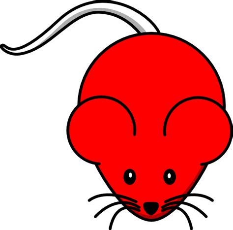 Red Mouse Clip Art At Vector Clip Art Online