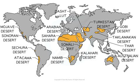 Hot Desert Ecosystem 231 Aqa Gcse Geography Revision Notes 2018