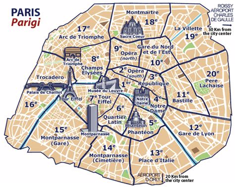 Find a 5 star hotel today. Stadtplan Paris. Hotels Karte Paris, Frankreich.