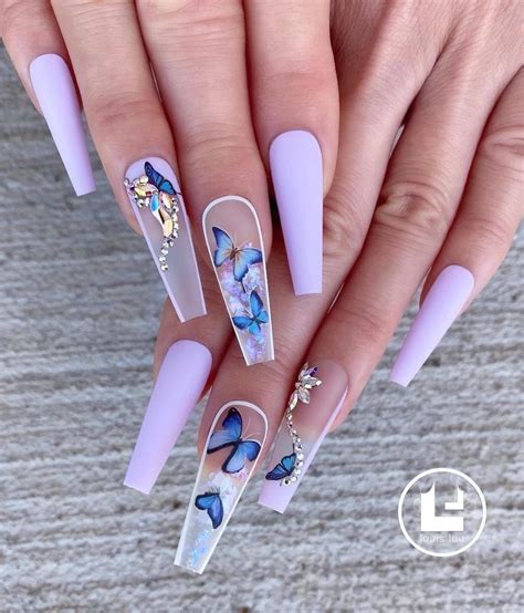52 Instagram Baddie Nails Acrylic Designs Ideas In 2021 Purple Acrylic Nails Long Acrylic