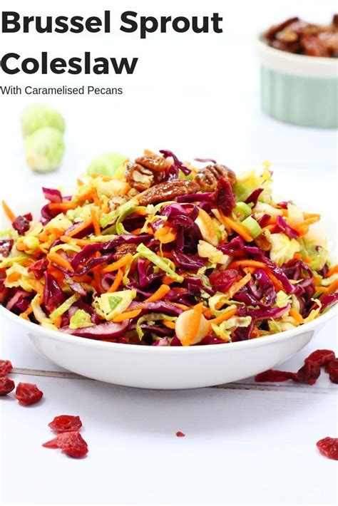 While whisking, slowly drizzle in oil until well combined. Brussel Sprout Coleslaw with Caramelized Pecans | Recipe ...