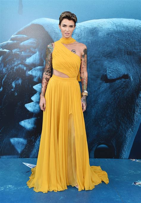 Ruby Rose The Meg Premiere In La • Celebmafia