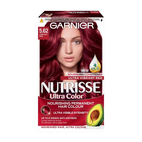 Find the right products at the right price every time. Garnier Nutrisse Ultra Color 5.62 Vibrant Red Permanent ...