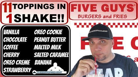 Five Guys© 11 Topping Milkshake Review 288 Secret Menu