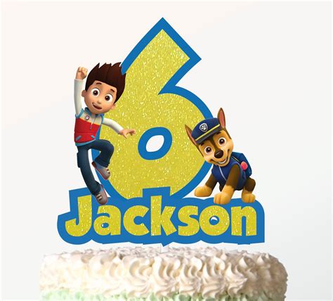Jessica Truelove On Twitter Paw Patrol Personalized Cake Topper With