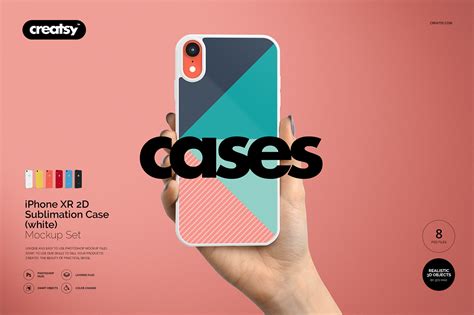 Download iPhone XR 2D Case (white) Mockup Set on Behance